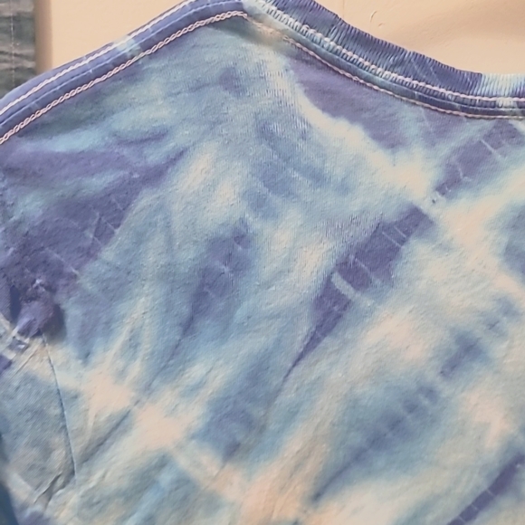 Custom Biggie Smalls Graphic T with Royal Blue Tie Dye - Picture 5 of 8